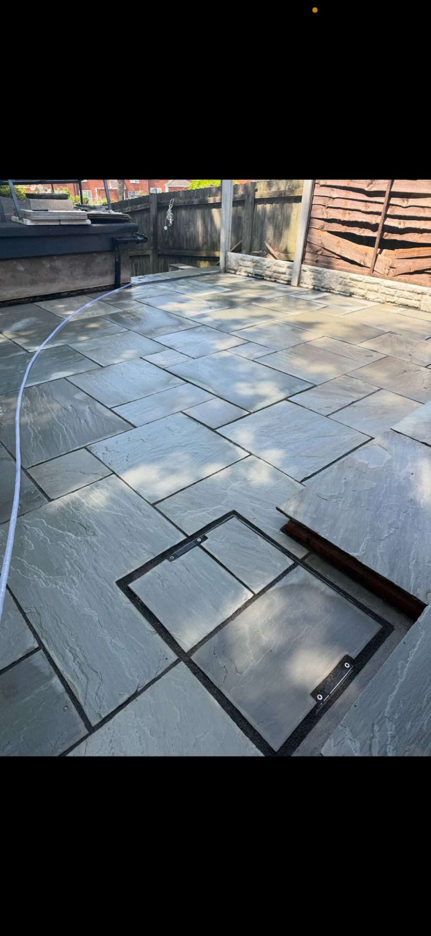 Patio transformed after professional cleaning